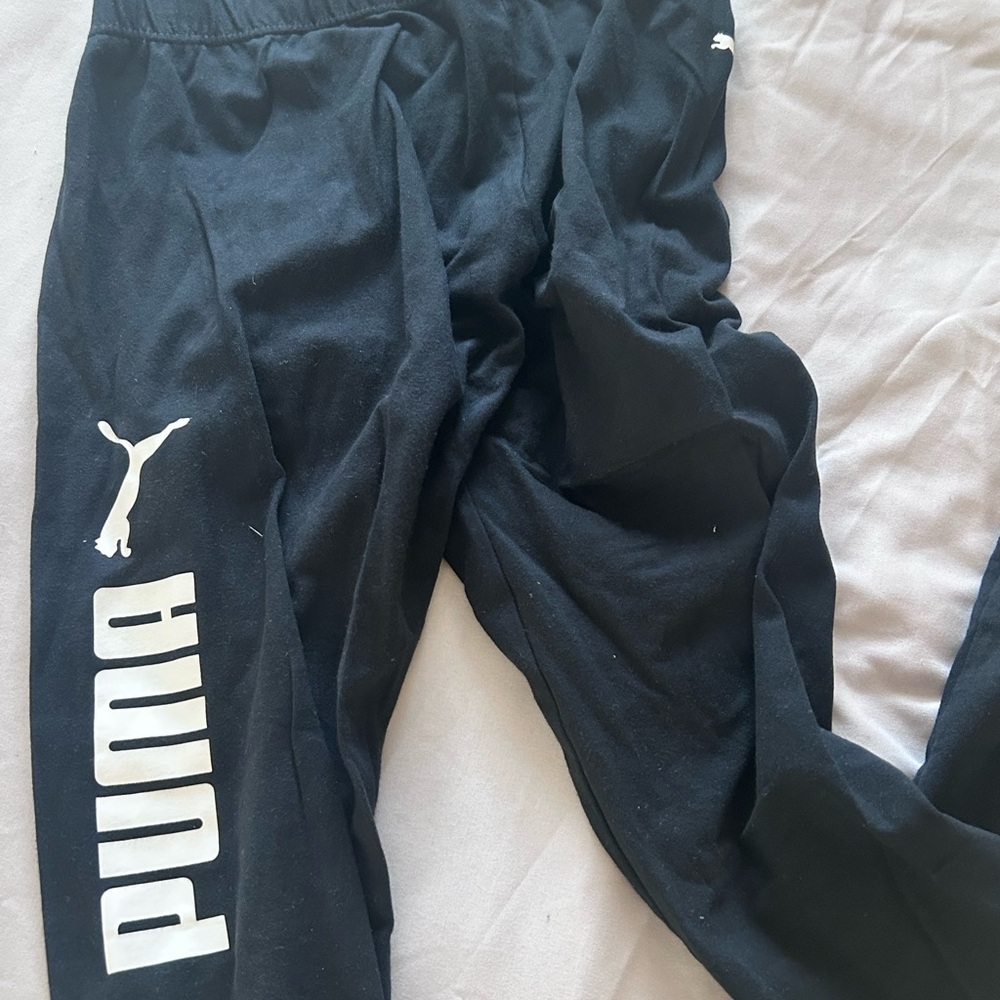 Puma Black Sweatpants Tapered Joggers